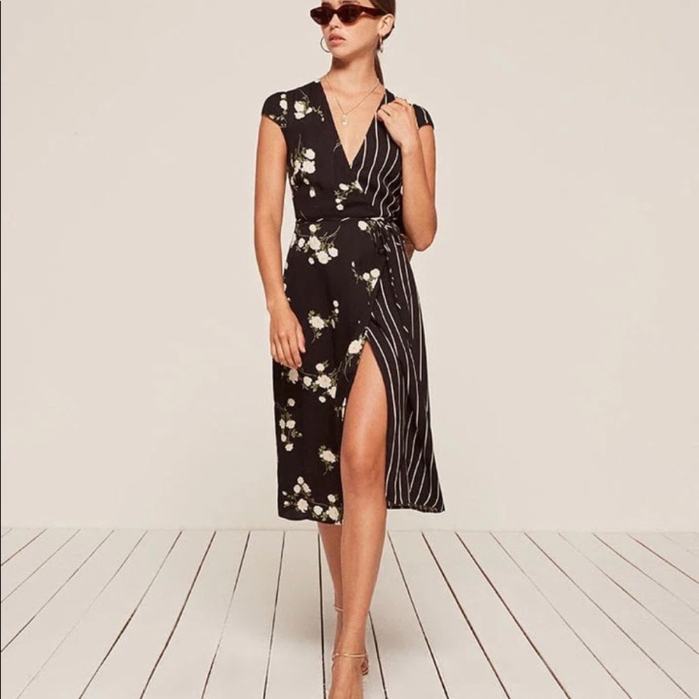 Reformation Sabrina Wrap Dress